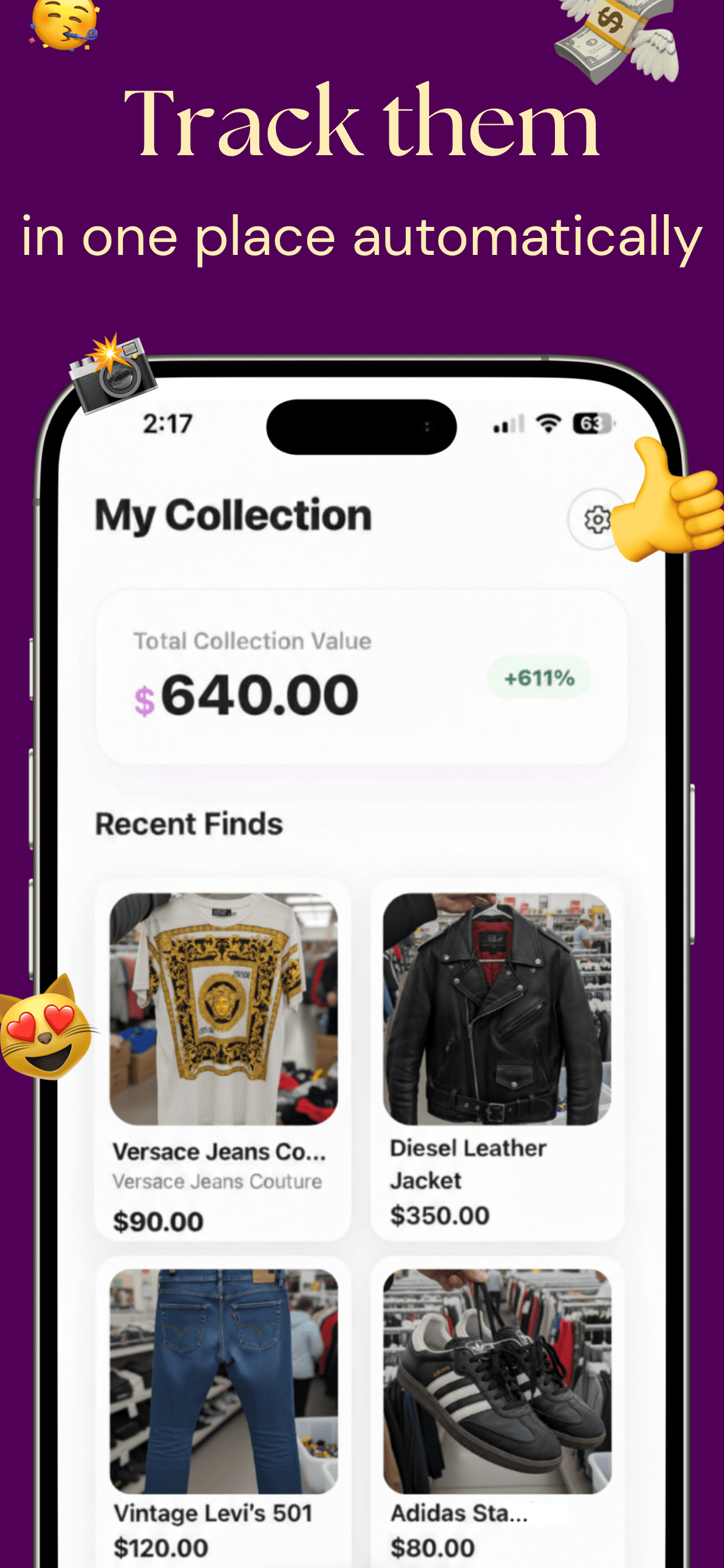 RePick collection tracker screenshot
